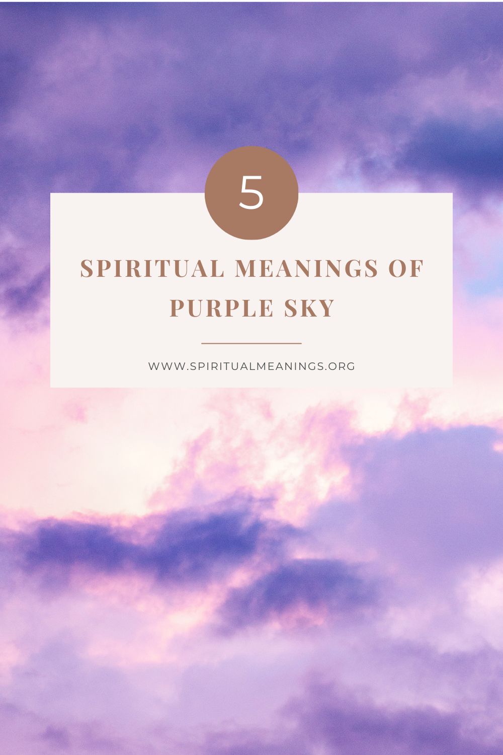 Spiritual Meaning Of Purple Sky