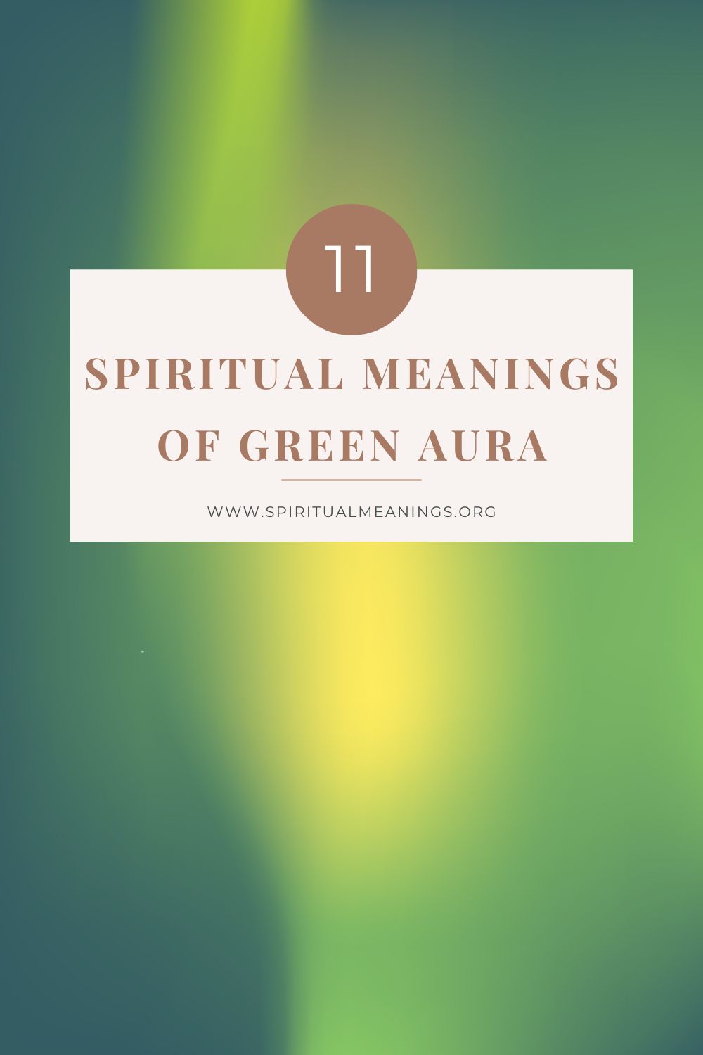 Spiritual Meanings of Green Aura