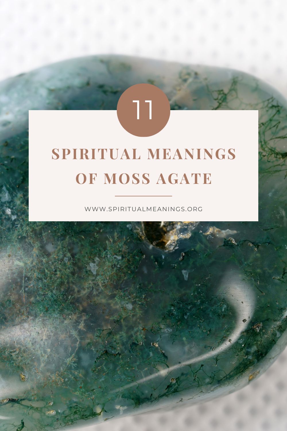 11 Spiritual Meanings of Moss Agate pin