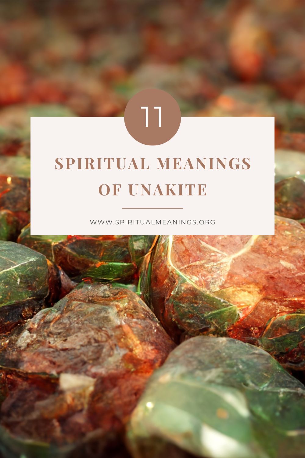 11 Spiritual Meanings of Unakite pin