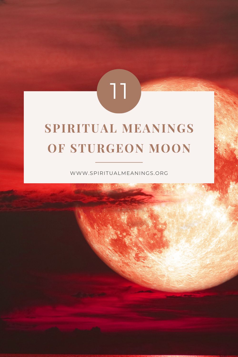 11 Spiritual Meanings of Sturgeon Moon pin