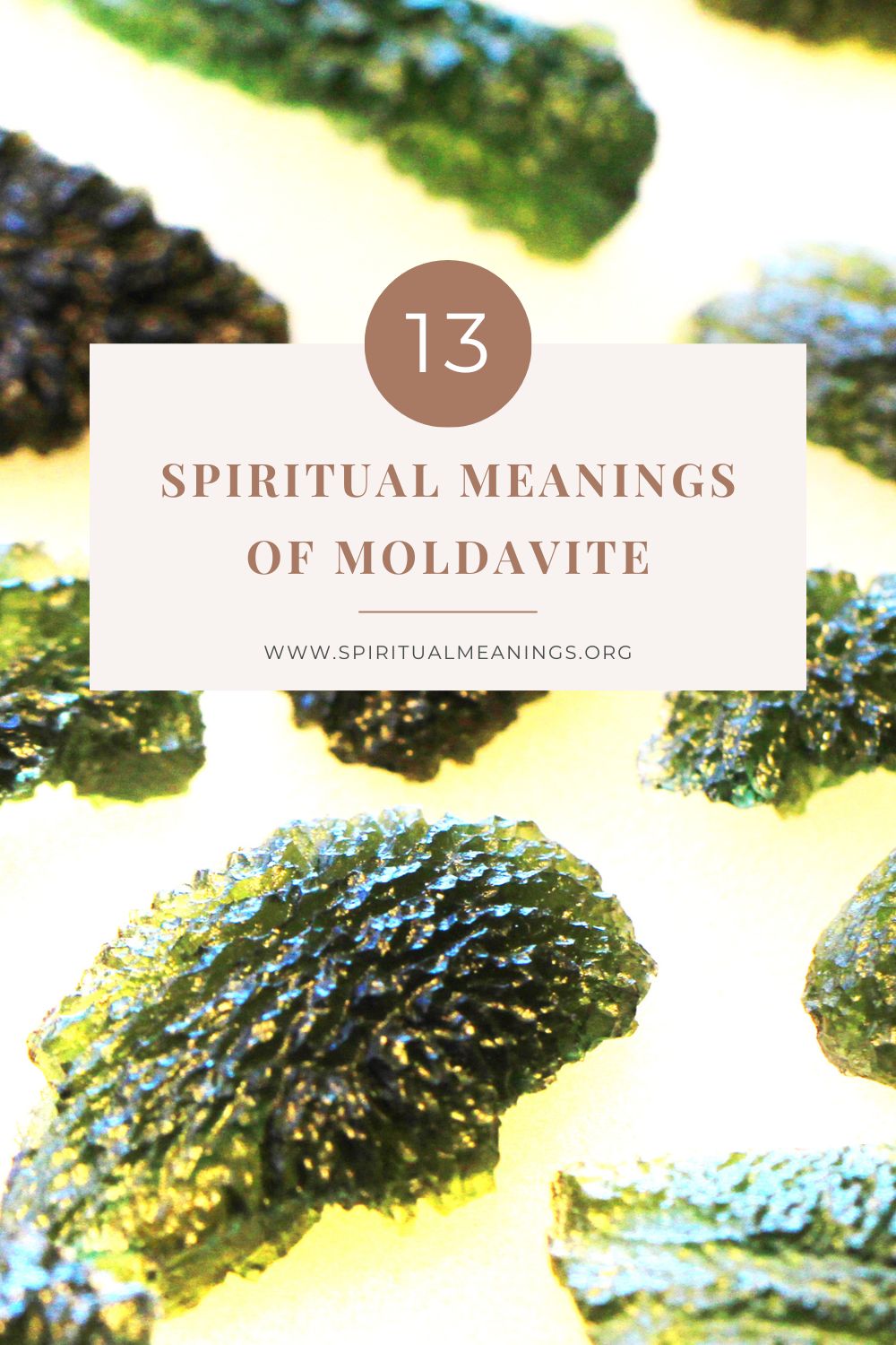 13 Spiritual Meanings of Moldavite pin