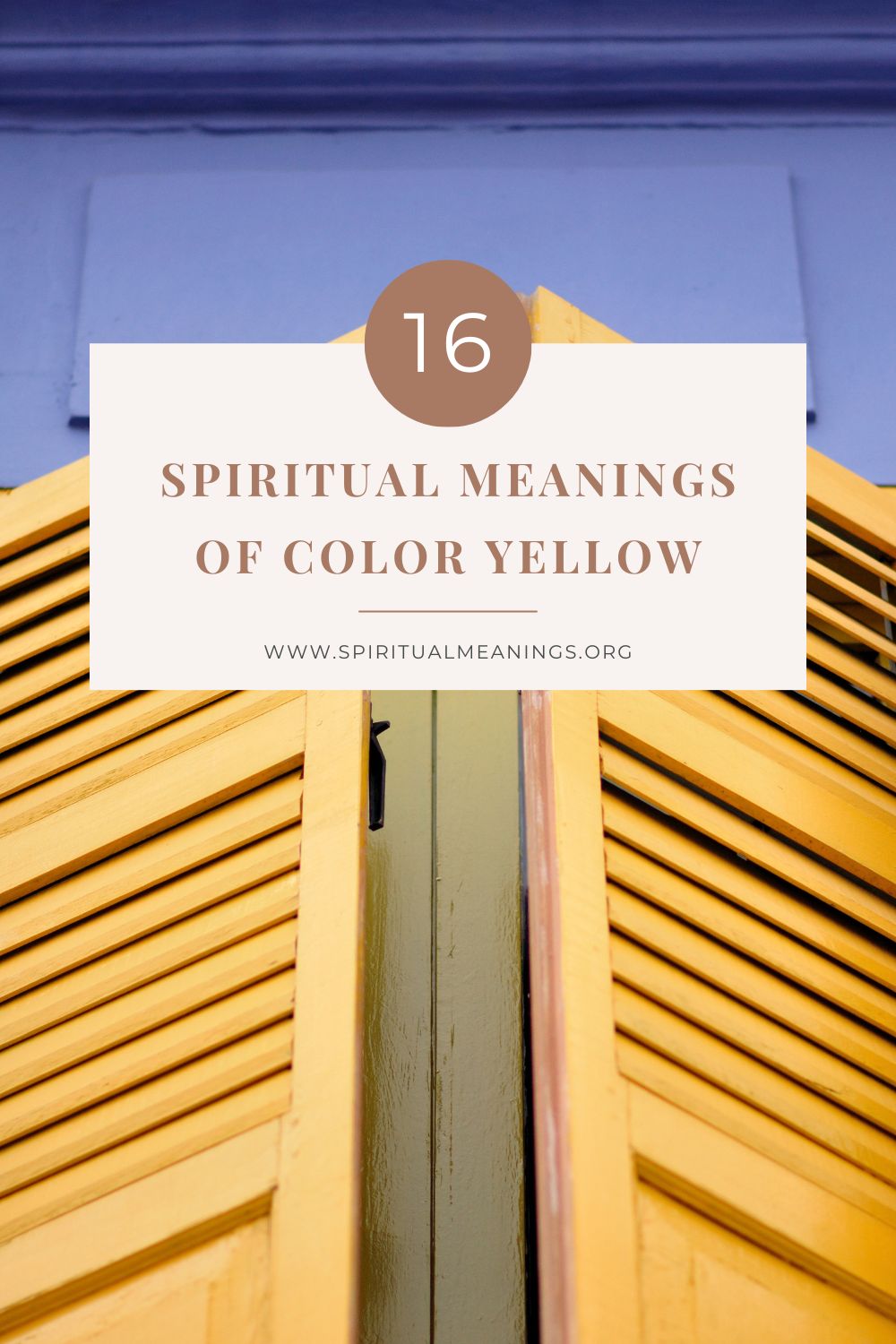 16 Spiritual Meanings of Color Yellow pin