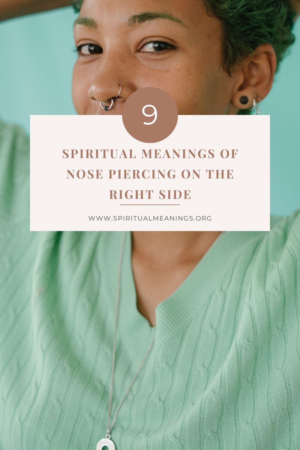 9 Spiritual Meanings of Nose Piercing on the Right Side pin
