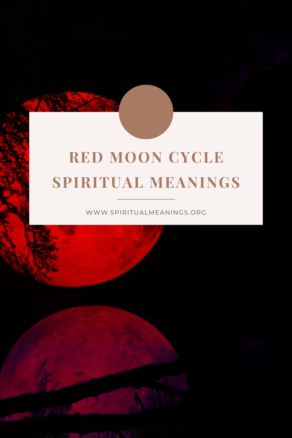 Red Moon Cycle Spiritual Meanings pin